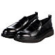 Shiny black leather Saddle Loafers In Primis s4