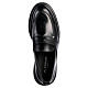 Shiny black leather Saddle Loafers In Primis s5