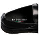 Shiny black leather Saddle Loafers In Primis s7