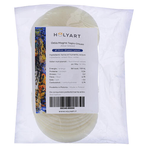 SAMPLE TEST Large host with IHS, 3 in, closed edge, set of 25 1