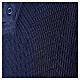 Maglia polo blu Intarsio Cococler cotone manica lunga s6