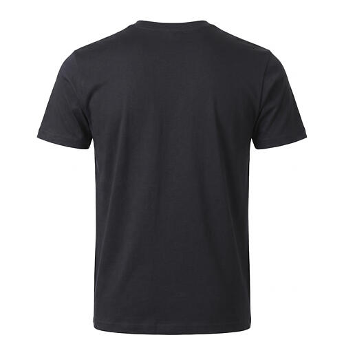 Black Soft Cotton T-Shirt with Gold Embroidered Cross, Vebi Confezioni 6