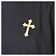Black Soft Cotton T-Shirt with Gold Embroidered Cross, Vebi Confezioni s4