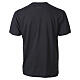 Short-Sleeve Black Cotton T-shirt with White Cross, Vebi Confezioni s6