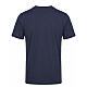 Short-Sleeve Dark Blue Cotton T-shirt with White Cross, Vebi Confezioni s6