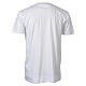 White cotton T-shirt with "Faith" embroidery by Vebi Confezioni s6