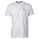 T-shirt blanc en coton broderie «Faith» Vebi Confezioni s1