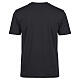 T-shirt noir broderie « faith » couture blanche Vebi Confezioni s6