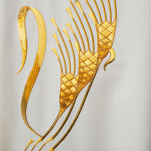 Chasuble and stole, ears of wheat and crosses 3