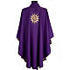 Chasuble liturgique et étole avec soleil et croix s2