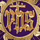 Chasuble liturgique et étole avec soleil et croix s3