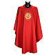 Chasuble liturgique et étole avec soleil et croix s4