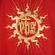 Chasuble liturgique et étole avec soleil et croix s5