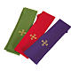 Chasuble liturgique et étole avec soleil et croix s6