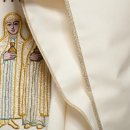 Marian chasuble with stole, angel and cross 7