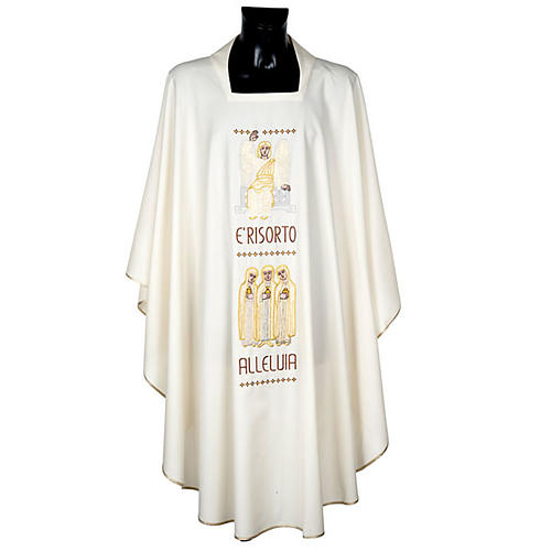 Casula mariana con stola angelo e croce 1