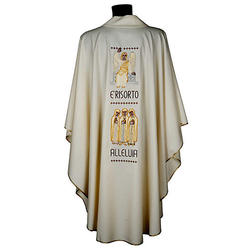 Marian chasuble with stole, angel and cross 6
