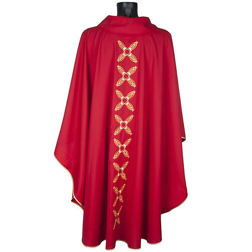 Messgewand mit Stola, rot und rosafarbig 5