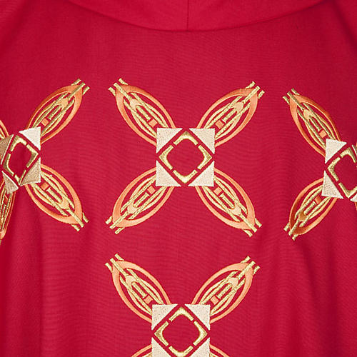 Chasuble and stole, red or pink 3