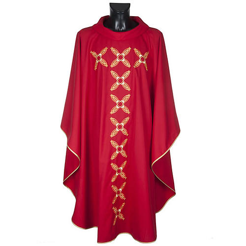 Chasuble and stole, red or pink 2