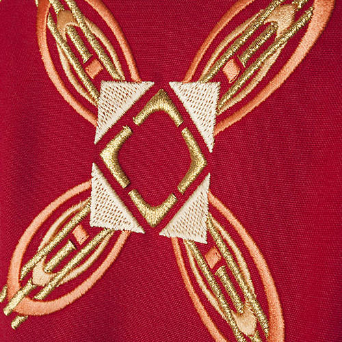 Chasuble and stole, red or pink 4