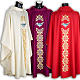 Chasuble with stole, doves s1