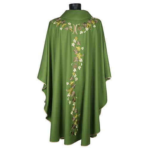 Chasuble and stole, ivy and pelican 11