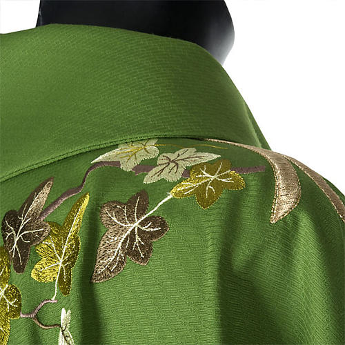 Chasuble and stole, ivy and pelican 13