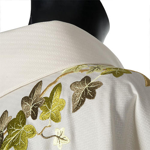 Chasuble and Clergy Stole with Ivy and Pelican Pattern 6