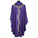 Violet chasuble with stole, ivy s4