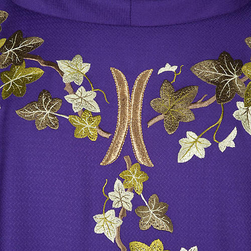 Casula religiosa e Stola viola edera 2