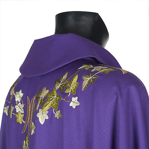 Casula religiosa e Stola viola edera 6