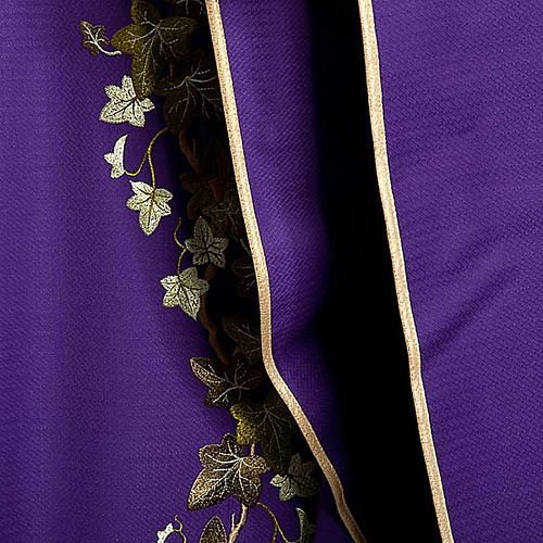 Casula religiosa e Stola viola edera 8