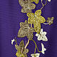 Violet Chasuble and Matching Clergy Stole with Embroidered Ivy s3