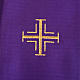 Violet Chasuble and Matching Clergy Stole with Embroidered Ivy s7