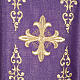 Chasuble with stole, wool and lurex fabric s1