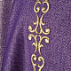 Chasuble with stole, wool and lurex fabric s2