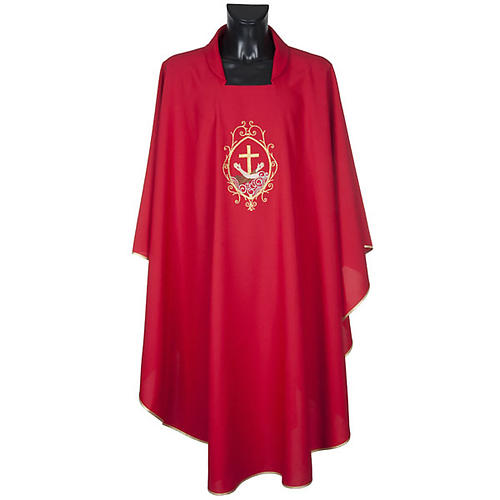 Chasuble and stole, cross and hands 2