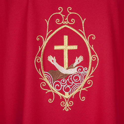 Chasuble and stole, cross and hands 3