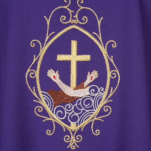 Chasuble and stole, cross and hands 11