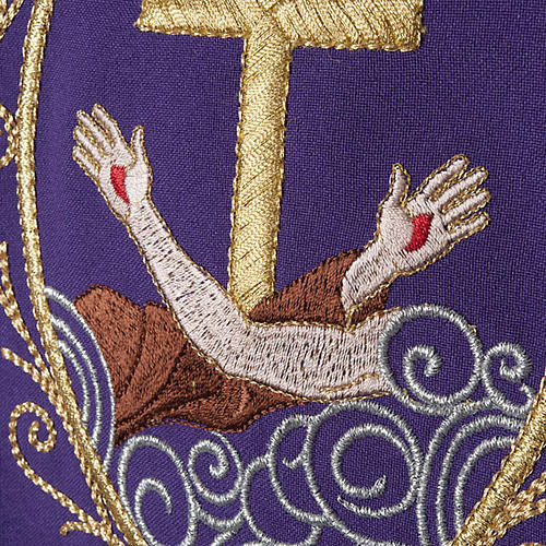 Chasuble and stole, cross and hands 12