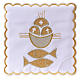 Altar linen set 4 pcs. loaves and fishes symbol s1