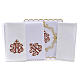 Mass linen set 4 pcs. red IHS embroidery s3