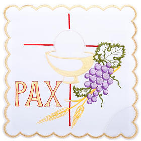 Altar linens: Mass linens 4 pcs. PAX grapes ears of wheat symbols
