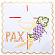Linge d'autel 4 pcs symboles PAX raisin et épis s1