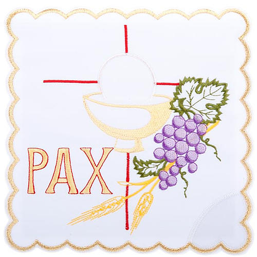 Komplet kielichowy 4 cz. symbole PAX winogrona kłosy 1