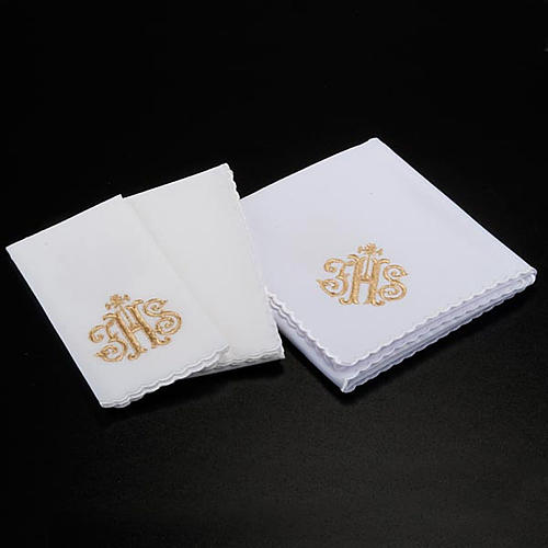 Mass linens 4 pcs. IHS in gold thread 2