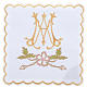 Mass linens 4 pcs. Marian symbol and flowers s1