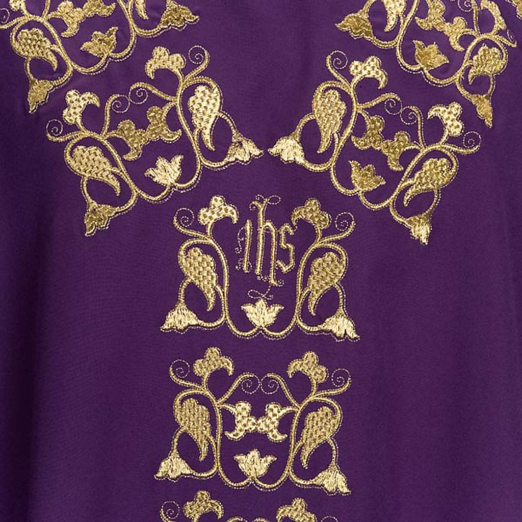 Chasuble with stole, IHS embroidery online sales on HOLYART.co.uk