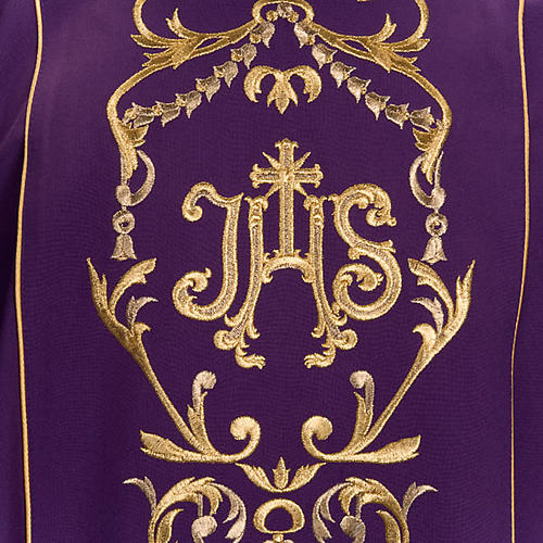 Priest Chasuble and Stole with IHS Embroidery 6